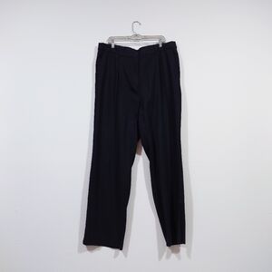 Old Navy Linen Blend Wide Leg Pants XL Tall Extra High Rise Trouser Black